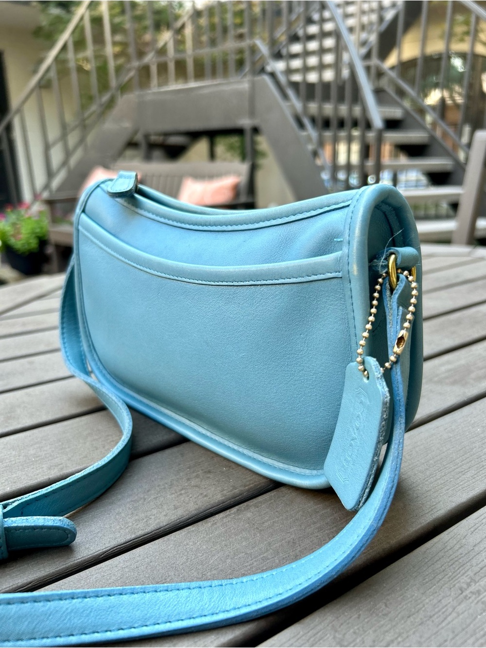 Vintage Coach Wendie Glacier Crossbody Shoulder Bag Purse #9031 - Picture 10 of 15